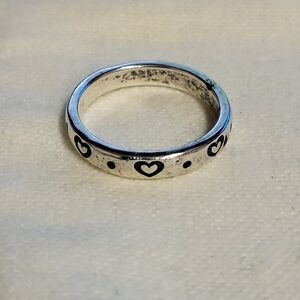 James Avery Silver and Black Artisanal Ring